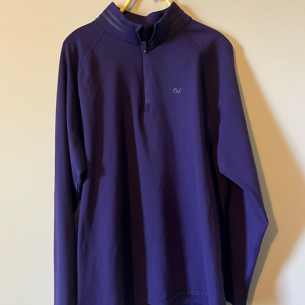 G/FORE purple sweater. 1/4 zip.